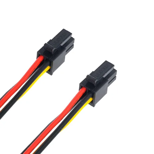 Vista 6 de chenyang CY ATX Molex Micro Fit conector macho 4Pin macho a macho paso 9.8 ft m del cable de alimentación de los 23.6 in