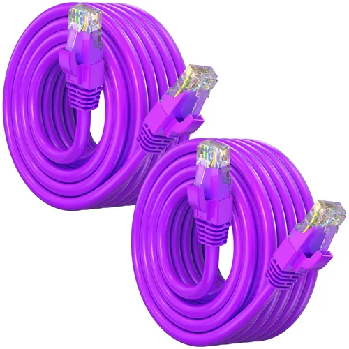 Vista 47 de Maximm Cable Ethernet Cat6, color negro (paquete de 2), cable UTP de 10 Gbps 550 MHz