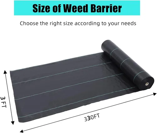 Vista 6 de Broadfashion 01 Weed Barrier - Tela de paisaje, color negro