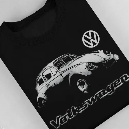 Vista 4 de Volkswagen Beetle Spray Paint with Logo Men's Sweatshirt