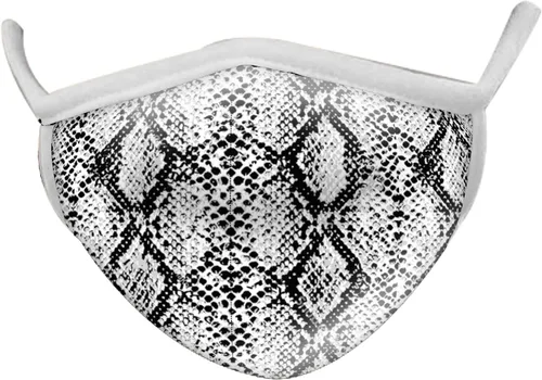 Vista 26 de Máscara facial Wild Republic Wild Smiles, máscara facial reutilizable, lavable, máscara de medio rostro Acuático