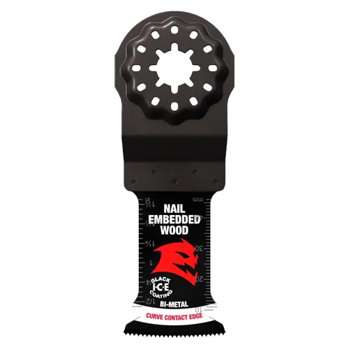 Vista 8 de Diablo Amped Steel Demon Starlock - Hoja oscilante de dientes de carburo para metal, ancho de corte de 1-1/4 pulgadas, profundidad de corte de 1-1/2