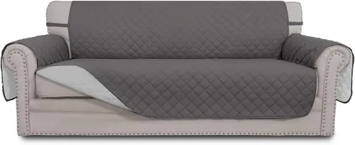 Vista 154 de Easy-Going - Funda reversible para sofá, resistente al agua, con varillas de espuma y correas elásticas, protector de muebles para mascotas y perros