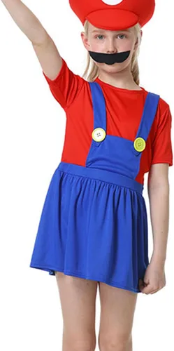 Vista 3 de ZHJIGD Disfraz de Super Brothers para cosplay, disfraz de Halloween, carnaval, unisex, para hombres, mujeres, adultos, niños, adolescentes