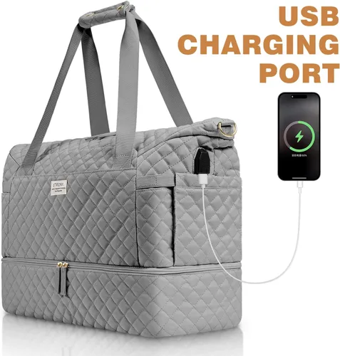 Vista 2 de Bolsos Weekender para mujer, Gris