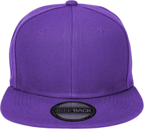 Vista 129 de Gorras Snapback Gelante para Hombres - Gorra de Béisbol con Visera Plana Ajustable - Liso en Blanco Ajustable Negro