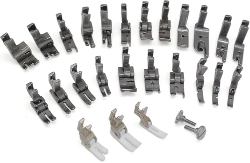 Vista 3 de Juego de 28 prensatelas industriales compatibles con JUKI DDL-555 DDL-5550 DDL-5600 DDL-8300 Singer 188K 191D 195K 196K Brother B705 B70 7B715 B716