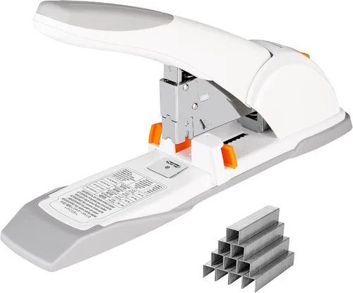 Vista 9 de Amazon Basics Engrapadora resistente, 90 hojas de alta capacidad, engrapadora de oficina grande con 1000 grapas, color negro