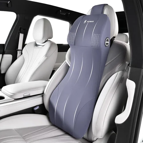 Vista 10 de FLORICH Almohada de apoyo lumbar mejorada para asiento de automóvil y diseño de reposacabezas ajustable, cojín de espuma viscoelástica transpirable