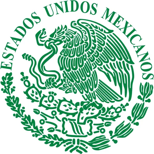 Vista 8 de ESTADOS - Vinilo adhesivo de Estados Unidos Mexicanos, bandera de Águila y águila de México (3M dorado metálico, 8 pulgadas)