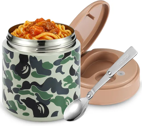 Vista 11 de Termo para comida caliente para niños – 15.2 onzas, tarro de comida aislado a prueba de fugas, termo de sopa, recipientes de almuerzo aislados