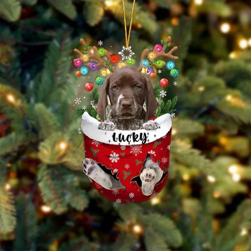 Vista 63 de Adorno de Navidad personalizado para perro Airedale Terrier en bolsillo de nieve, adorno para árbol de Navidad, idea de regalo para amantes