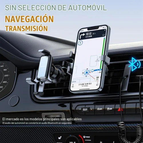 Vista 7 de Adaptador auxiliar Bluetooth para coche USB Aux Bluetooth 5.3