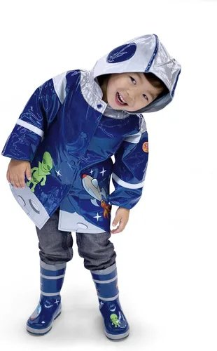 Vista 7 de Blue Space Hero Botas de lluvia de goma natural