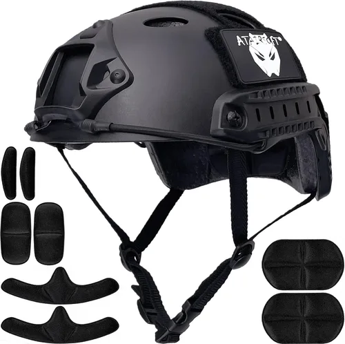 Vista 10 de ATAIRSOFT Casco táctico rápido para paintball y airsoft tipo PJ Od