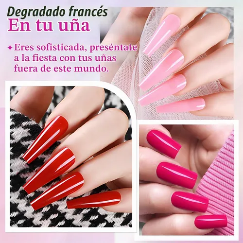 Vista 8 de LoveOurHome 576 uñas postizas largas a presión tipo ataúd, puntas de uñas postizas largas de cobertura completa, uñas acrílicas de ataúd, uñas