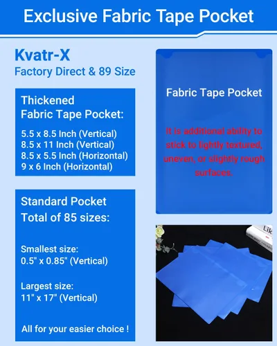 Vista 7 de 30 PCS Clear Self Adhesive Plastic Label Pockets, Top Loading Business & Library Index Card Holders, Peel and Stick Sleeves for Storage Bins, Totes