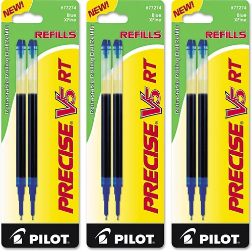 Vista 6 de Pilot Precise V5 Bolígrafos retráctiles de primera calidad, de punta extrafina Azul