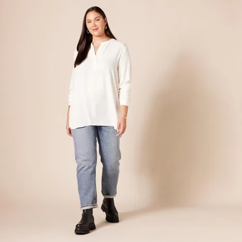 Vista 8 de Tienda Essentials - Blusa tejida de manga larga para mujer