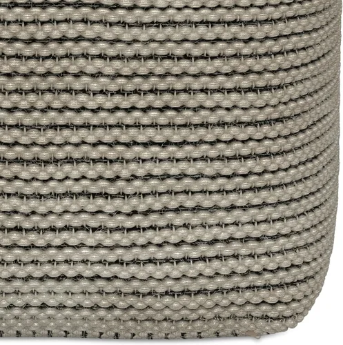 Vista 6 de SIMPLIHOME Eastmont - Puf cuadrado de 18 pulgadas de ancho, tejido a mano de poliéster PET en color crema, taburete bohemio para interiores