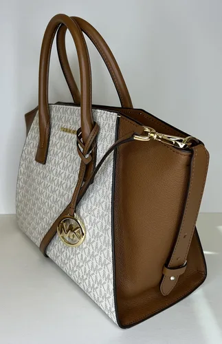 Vista 8 de Michael Kors MICHAEL Michael Kors Avril - Bolso grande con cremallera superior con gancho triple para cartera