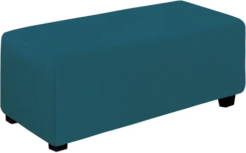 Vista 9 de Easy-Going Funda Elástica para Otomana Taburete de Almacenamiento Plegable Protector de Muebles Funda Rectangular Suave con Parte Inferior Elástica