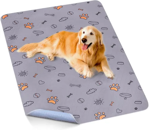 Vista 21 de Almohadillas lavables para orina para perros, 2 paquetes pequeños de 18"x24", almohadillas reutilizables súper absorbentes para cachorros