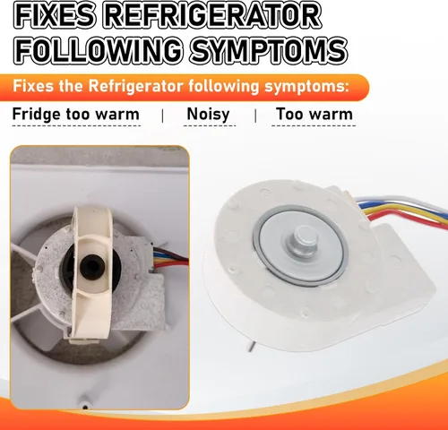 Vista 6 de WR60X10209 Motor de ventilador de condensador de refrigerador, repuesto para GE, Hotpoint, Kenmore, RCA, reemplaza WR60X10155 WR60X10042 WR60X10053