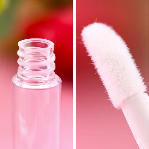 Vista 4 de Pangda 25 unidades de 0.0 fl oz de tubos vacíos de brillo de labios contenedores transparentes mini botellas de bálsamo labial recargables