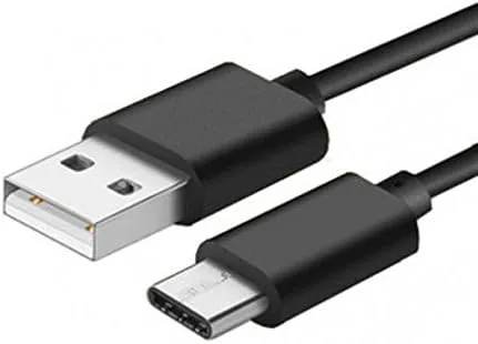 Vista 6 de Moto Z2 Force - Cable USB tipo C negro de 6 pies de largo con cable de carga turbo sincronización de carga rápida USB-C cable de transferencia