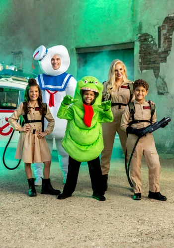 Vista 3 de Disfraz Deluxe de Ghostbusters para Niños Multicolor