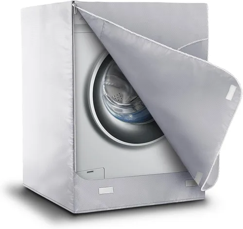 Vista 11 de AKEfit Cubierta para lavadora/secadora para carga frontal, cubierta de lavadora impermeable, a prueba de polvo y anti-UV, fundas Oxford resistentes