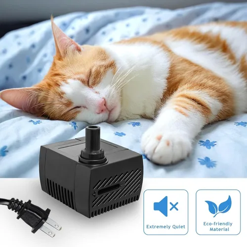Vista 3 de Mini bomba de agua sumergible de 4 W, 40 GPH, bomba de fuente pequeña para estanque, acuario, pecera, fuente de mesa, fuente para mascotas, fuente