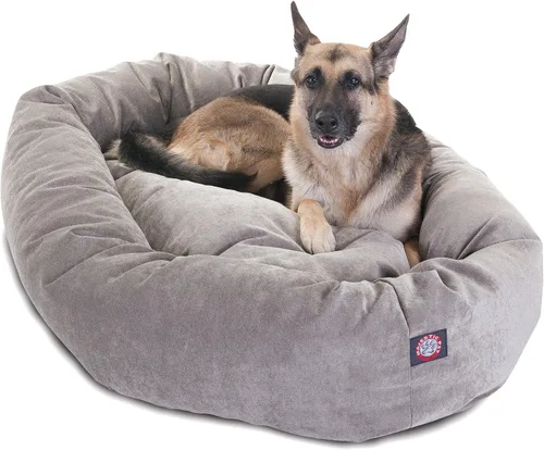 Vista 29 de Majestic Pet Villa - Cama para perros de espuma viscoelástica triturada de 32 pulgadas para perros de tamaño mediano, 32 x 23 x 7 pulgadas, cama