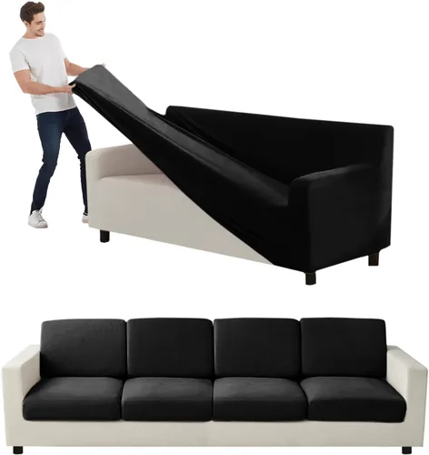 Vista 11 de Funda para Sofá de Terciopelo, Fundas Elásticas para Sofá para Funda Principal Separada/Respaldos y Cojines de Asiento, Funda para Sofá, para Fundas