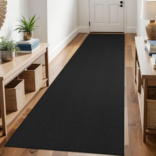 Vista 18 de KOZYFLY - Tapetes de pasillo, lavables, con respaldo de goma antideslizante, tapete de algodón para interiores, entrada, puerta trasera, habitación