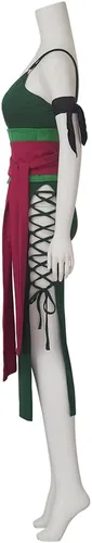 Vista 4 de Zoro Wano - Vestido sexy para mujer, traje completo de fiesta de cosplay de Roronoa Zoro para mujeres adultas