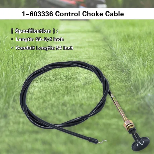 Vista 2 de 1-603336, 603336 Cable de control de estrangulador para cortacésped Toro Exmark Zero Turn Z Master, reemplaza OEM 290-799-A, 290-799, 1-603336-A