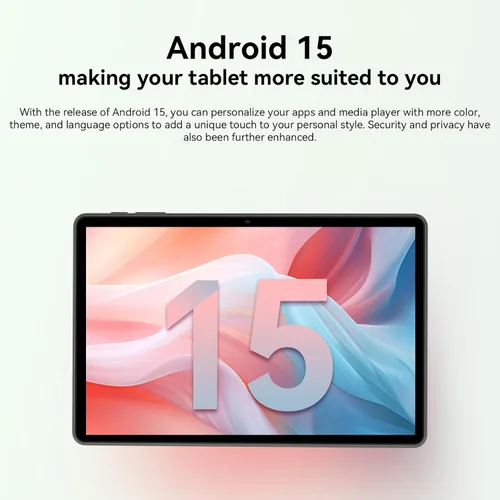 Vista 5 de Tableta Android 15 de 11 pulgadas Octa-core 12GB RAM+128GB ROM Tablet de 8000mAh con teclado Mouse Funda WiFi de doble banda BT 5.0