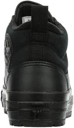Vista 5 de Converse Chuck Taylor All Star Malden Street Mid High Sneaker Boot Leather - Estilo de cierre de cordones - Negro