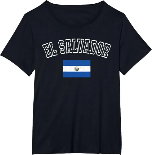 Vista 36 de Camiseta vintage con diseño de la bandera de El Salvador