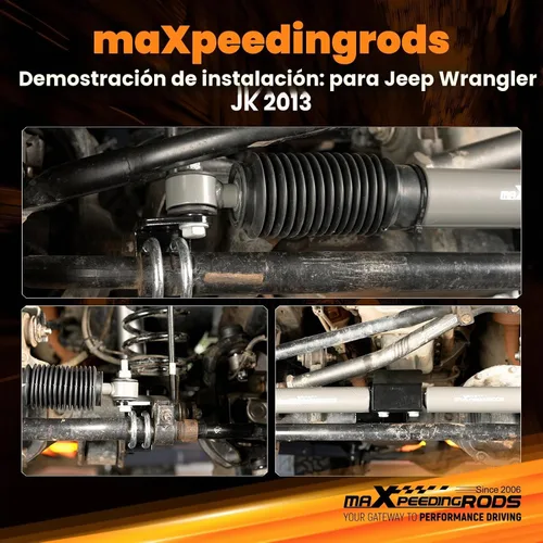 Vista 6 de maXpeedingrods Estabilizador de dirección dual para Jeep Wrangler JK JKU