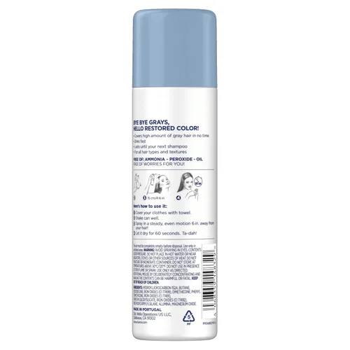 Vista 11 de Clairol Spray para colorear el cabello para retoque de raíz, marrón oscuro