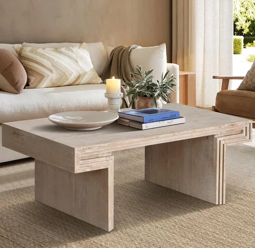 Vista 18 de SSLine Mesa de centro cuadrada con 4 cajones de almacenamiento, mesa de centro de madera negra de 33.2 pulgadas para sala de estar, mesas centrales