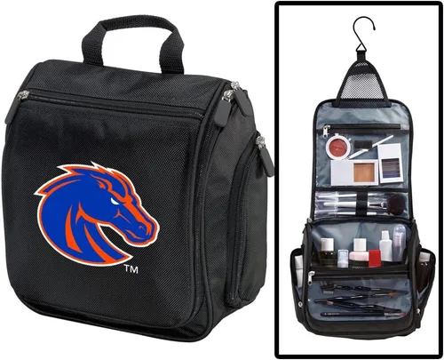 Vista 5 de Boise State University Neceser o kits de afeitado BSU Broncos - Bolsa de viaje colgante, Gris