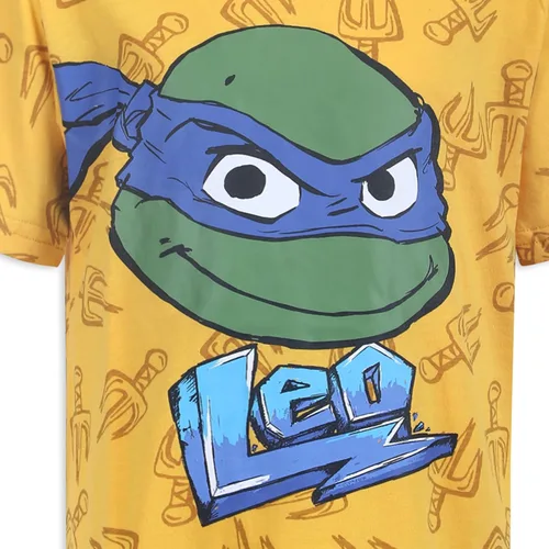 Vista 8 de Nickelodeon Ninja Turtles - Paquete de 4 camisetas para niños pequeños, multicolor