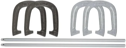 Vista 8 de Franklin Sports Conjunto de Herraduras Intermedio Backyard, Beach + Lawn Play, Forged Scoring Stakes, Weather Resistant Construction, Rain or