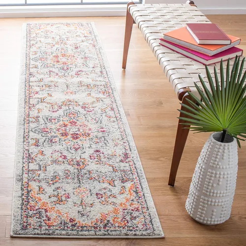 Vista 107 de Safavieh MAD473E - Tapete con diseño de medallón desgastado, bohemio elegante, colección Madison, no suelta pelos, fácil de cuidar, alto tránsito