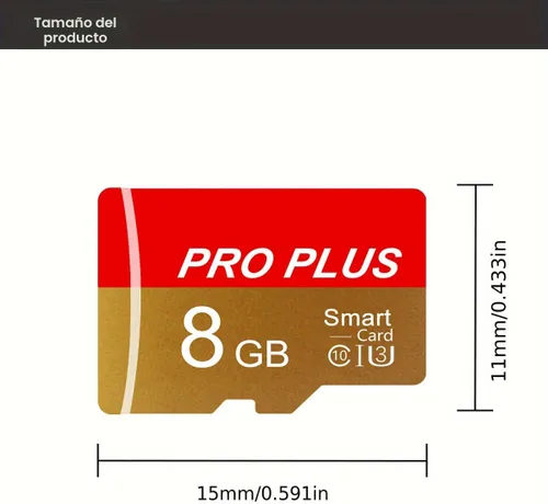 Vista 7 de Paquete de 2 tarjetas TF de 8GB con adaptador, tarjeta de memoria de alta velocidad, UHS-I C10 A1 tarjeta TF de memoria para tablet/teléfono