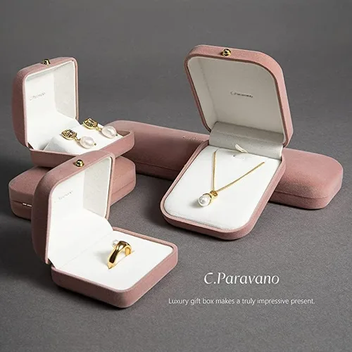Vista 7 de C.Paravano Aretes de aro de oro de 18 quilates y plata esterlina para mujer
